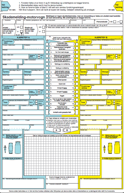 Alt Du Trenger å Vite Om Utfylling Av Bilskademeldingen